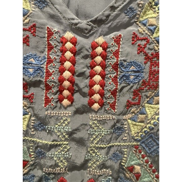 Sundance Women’s Size S  Small Shift Short Dress Embroidered Floral Petite PS - Picture 2 of 5